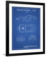 PP21 Blueprint-Borders Cole-Framed Giclee Print