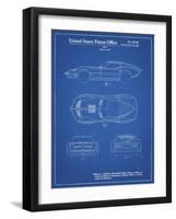 PP21 Blueprint-Borders Cole-Framed Giclee Print