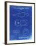 PP21 Faded Blueprint-Borders Cole-Framed Giclee Print