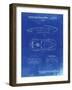 PP21 Faded Blueprint-Borders Cole-Framed Giclee Print