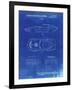 PP21 Faded Blueprint-Borders Cole-Framed Giclee Print