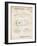 PP21 Vintage Parchment-Borders Cole-Framed Giclee Print