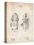 PP210-Vintage Parchment Fire Hydrant 1903 Patent Poster-Cole Borders-Stretched Canvas