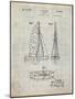 PP216-Antique Grid Parchment Schlumpf Sailboat Patent Poster-Cole Borders-Mounted Giclee Print