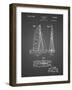 PP216-Black Grid Schlumpf Sailboat Patent Poster-Cole Borders-Framed Giclee Print