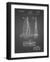 PP216-Black Grid Schlumpf Sailboat Patent Poster-Cole Borders-Framed Giclee Print