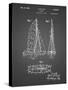 PP216-Black Grid Schlumpf Sailboat Patent Poster-Cole Borders-Stretched Canvas