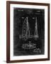 PP216-Black Grunge Schlumpf Sailboat Patent Poster-Cole Borders-Framed Giclee Print