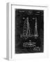 PP216-Black Grunge Schlumpf Sailboat Patent Poster-Cole Borders-Framed Giclee Print