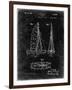 PP216-Black Grunge Schlumpf Sailboat Patent Poster-Cole Borders-Framed Giclee Print