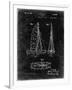 PP216-Black Grunge Schlumpf Sailboat Patent Poster-Cole Borders-Framed Giclee Print