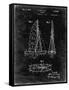 PP216-Black Grunge Schlumpf Sailboat Patent Poster-Cole Borders-Framed Stretched Canvas