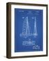 PP216-Blueprint Schlumpf Sailboat Patent Poster-Cole Borders-Framed Giclee Print