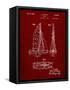 PP216-Burgundy Schlumpf Sailboat Patent Poster-Cole Borders-Framed Stretched Canvas