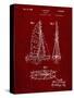 PP216-Burgundy Schlumpf Sailboat Patent Poster-Cole Borders-Stretched Canvas