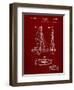 PP216-Burgundy Schlumpf Sailboat Patent Poster-Cole Borders-Framed Giclee Print