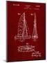 PP216-Burgundy Schlumpf Sailboat Patent Poster-Cole Borders-Mounted Giclee Print