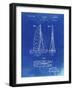 PP216-Faded Blueprint Schlumpf Sailboat Patent Poster-Cole Borders-Framed Giclee Print