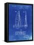 PP216-Faded Blueprint Schlumpf Sailboat Patent Poster-Cole Borders-Framed Stretched Canvas