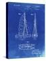 PP216-Faded Blueprint Schlumpf Sailboat Patent Poster-Cole Borders-Stretched Canvas