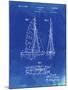 PP216-Faded Blueprint Schlumpf Sailboat Patent Poster-Cole Borders-Mounted Giclee Print