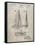 PP216-Sandstone Schlumpf Sailboat Patent Poster-Cole Borders-Framed Stretched Canvas