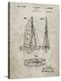 PP216-Sandstone Schlumpf Sailboat Patent Poster-Cole Borders-Stretched Canvas