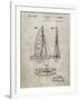 PP216-Sandstone Schlumpf Sailboat Patent Poster-Cole Borders-Framed Giclee Print