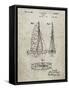 PP216-Sandstone Schlumpf Sailboat Patent Poster-Cole Borders-Framed Stretched Canvas