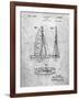 PP216-Slate Schlumpf Sailboat Patent Poster-Cole Borders-Framed Giclee Print