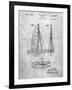 PP216-Slate Schlumpf Sailboat Patent Poster-Cole Borders-Framed Giclee Print