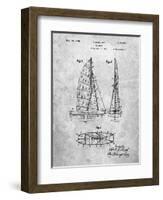 PP216-Slate Schlumpf Sailboat Patent Poster-Cole Borders-Framed Giclee Print