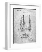 PP216-Slate Schlumpf Sailboat Patent Poster-Cole Borders-Framed Giclee Print