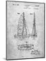 PP216-Slate Schlumpf Sailboat Patent Poster-Cole Borders-Mounted Giclee Print