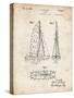 PP216-Vintage Parchment Schlumpf Sailboat Patent Poster-Cole Borders-Stretched Canvas