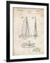 PP216-Vintage Parchment Schlumpf Sailboat Patent Poster-Cole Borders-Framed Giclee Print