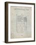 PP217-Antique Grid Parchment NFL Display Patent Poster-Cole Borders-Framed Giclee Print