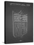 PP217-Black Grid NFL Display Patent Poster-Cole Borders-Stretched Canvas