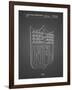 PP217-Black Grid NFL Display Patent Poster-Cole Borders-Framed Giclee Print