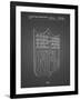 PP217-Black Grid NFL Display Patent Poster-Cole Borders-Framed Giclee Print