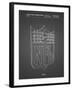 PP217-Black Grid NFL Display Patent Poster-Cole Borders-Framed Giclee Print