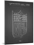 PP217-Black Grid NFL Display Patent Poster-Cole Borders-Mounted Giclee Print