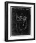 PP217-Black Grunge NFL Display Patent Poster-Cole Borders-Framed Giclee Print