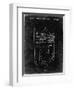 PP217-Black Grunge NFL Display Patent Poster-Cole Borders-Framed Giclee Print