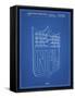 PP217-Blueprint NFL Display Patent Poster-Cole Borders-Framed Stretched Canvas