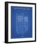 PP217-Blueprint NFL Display Patent Poster-Cole Borders-Framed Giclee Print