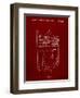 PP217-Burgundy NFL Display Patent Poster-Cole Borders-Framed Giclee Print