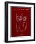 PP217-Burgundy NFL Display Patent Poster-Cole Borders-Framed Giclee Print