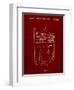 PP217-Burgundy NFL Display Patent Poster-Cole Borders-Framed Giclee Print
