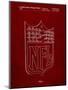 PP217-Burgundy NFL Display Patent Poster-Cole Borders-Mounted Giclee Print